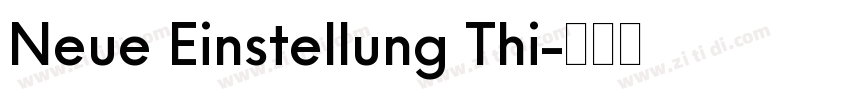 Neue Einstellung Thi字体转换